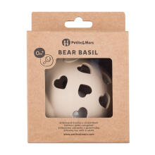 PETITE&MARS 606818 Silicone Rattle Toy Bear Basil Desert Sand
