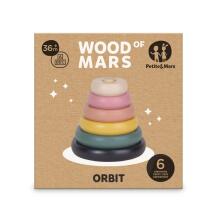PETITE&MARS 610728 Wooden Toy - Orbit Tower Aurora Pink 36 m+
