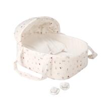 Arias Twin Babies with White Cradle, 26 cm