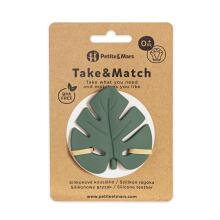 PETITE&MARS 701817 Silicone Teether TAKE&MATCH Misty Green 0+