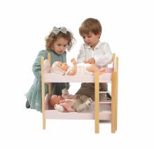 Arias Doll Bunk Bed with Ladder, Nature