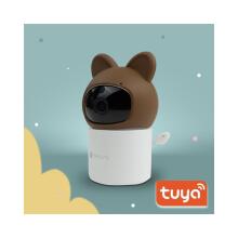 MARY'S MW61443 Rotating Electronic Nanny Camera Bear Brown WIFI TUYA