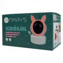 MARY'S MW61500 Electronic Nanny Camera 2in1 Pink Rabbit WIFI TUYA
