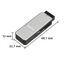 Hama 00123900 USB 3.0 Card Reader Aluminium