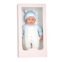 Arias baby doll with sound effect, dressed in blue, 42 cm