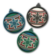 Splat Planet Wooden 3D Coloring Picture, Christmas Ornaments
