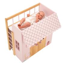 Doll bed with playhouse, Nature