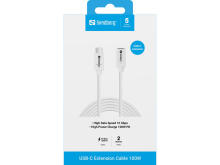 Sandberg 136-55 USB-C>C M-F USB 3.1 100W, 2M