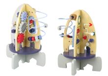 Wooden Racket Educational Beads Gears