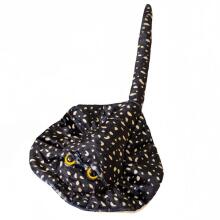 Plush Stingray Mascot Cuddly Toy Black Dotted 50cm