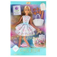 WOOPIE ROYAL Doll Lily 30 cm Spring Dress Accessories Dog Picnic