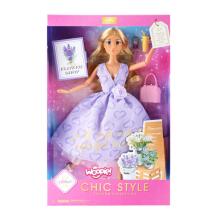 WOOPIE ROYAL Doll Lily Long Blonde Hair 30 cm Lavender Dress Accessories