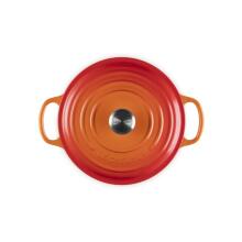 Cast iron pot round &Oslash;34cm / 12L orange