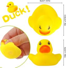 Quack-tastic Mini Tiny 12 Ducks Art.267879 Mini gumijas 12 pilītes 4X3cm