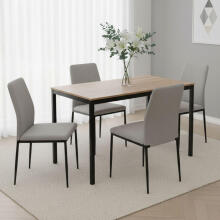 Table for Kitchen Dining Room for 4-5 People Computer Desk 120x60 cm ModernHome
