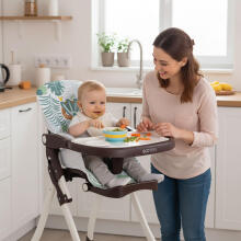 Folding High Chair for Feeding with Toys ECOTOYS