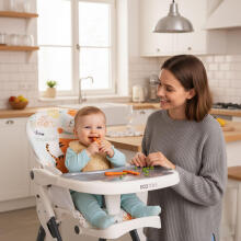Folding High Chair for Feeding with Toys ECOTOYS