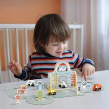 TOOKY TOY Мини-город Набор Портативная Сумка Машинки