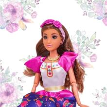 WOOPIE ROYAL lelle Pasaules sievietes Līlija Meksikas tradicionālā tērpā ar ziedu rakstu