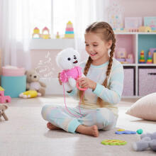 Interactive Leash Puppy Walks and Wags Tail with Melodies