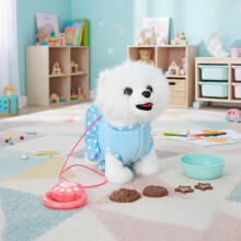 Interactive Leash Puppy Walks and Wags Tail with Melodies