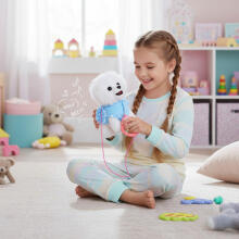 Interactive Leash Puppy Walks and Wags Tail with Melodies