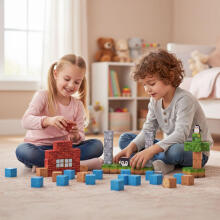 Magnetic Construction Blocks Set for Children 87 Pieces Cubes