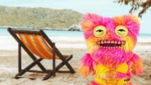 Fuggler Vacay Vibes – Funny Ugly Monster Plush (Mr. Buttons, Multicolour)