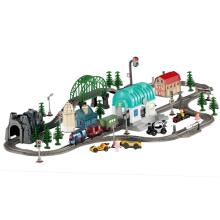 WOOPIE Electric Train Set XXL Town Train Locomotive 108 pcs