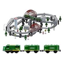 WOOPIE Modern Electric Train Track XXL Cargo Locomotive Set 128 pcs