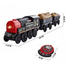 WOOPIE Electric Locomotive Remote Controlled Retro Train Set 4 pcs
