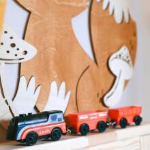 WOOPIE Electric Train Set Locomotive Track Farm Animals 70 pcs