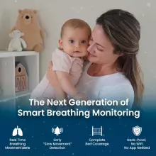 BabySense 8 Monitor Baby Monitor with Real Time No Breathing & Irregularity Art.268720 Elpošanas monitors