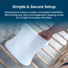 BabySense 8 Monitor Baby Monitor with Real Time No Breathing & Irregularity Art.268720 Elpošanas monitors