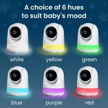 Babysense Video Baby Monitor Prisma Art.268723 Video-aukle ar LCD displeju ar 2 kamerām, bez Wi-Fi, dalītu ekrānu, nakts gaismu un skaņas ierīci