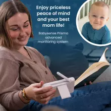 Babysense Video Baby Monitor Prisma Art.268723 Video-aukle ar LCD displeju ar 2 kamerām, bez Wi-Fi, dalītu ekrānu, nakts gaismu un skaņas ierīci