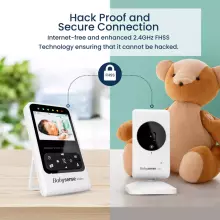 Babysense Compact Video Baby Monitor with 2 Cameras Art.V24R-2 Video-aukle ar LCD displeju ar 2 kamerām