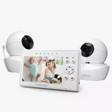 Babysense  Video Baby Monitor with 2 Cameras Art.V43 Video Baby Monitor with 2 Cameras, Non Wifi, Split Screen & Night Light Machine