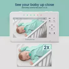Babysense  Video Baby Monitor with 2 Cameras Art.V43 Video Baby Monitor with 2 Cameras, Non Wifi, Split Screen & Night Light Machine