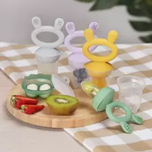 Haakaa Fresh Food Feeder Mini Combo Art.BHK154-BH Blush Silicone strainer for feeding fresh vegetables (Nibbler)