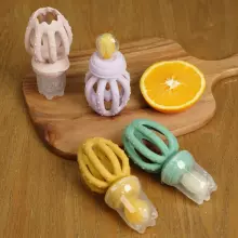 Haakaa Octopus Freeze-N-Feed Mini Combo Art.BHK150-BH Blush Silicone strainer for feeding fresh vegetables (Nibbler)