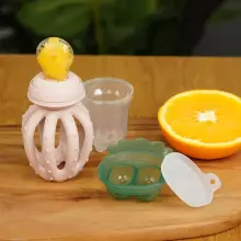 Haakaa Octopus Freeze-N-Feed Mini Combo Art.BHK150-M Mustard Silicone strainer for feeding fresh vegetables (Nibbler)