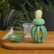 Haakaa Octopus Freeze-N-Feed Mini Combo Art.BHK150-L Lavender  Silicone strainer for feeding fresh vegetables (Nibbler)