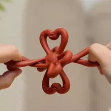 Haakaa Silicone Teether Clover Art.TPS038-C  Silicone rattle (100% natural)
