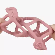 Haakaa Silicone Teething Ball  Art.TPS017-B Blush  Silicone rattle (100% natural)