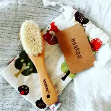 Haakaa Wool Baby Hair Brush Art.SGE012