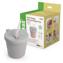 Haakaa Silicone Sippy Cup Art.BHK151-SG Suva Grey  Silicone educational mug, 150 ml.