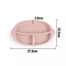 Haakaa Silicone Divided Plate Art.UTE27-R Rust Plate