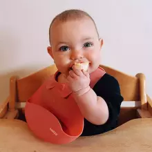 Haakaa Silicone Bib Art.UTE63-RT Rust Silikona priekšautiņš