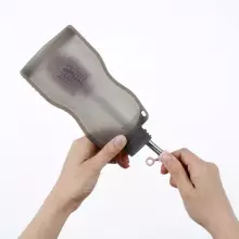 Haakaa Silicone Cleaning Brush Kit Art.BHK127-S Suva Grey Silicone brush for bottles and nipples